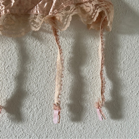 Woolite Lace Garter Belt Women’s Small Made in USA Blush Pink Sexy Coquette cute - Picture 5 of 10